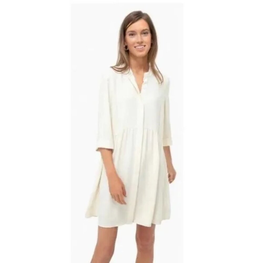 Tuckernuck Ivory Royal Shirt Dress